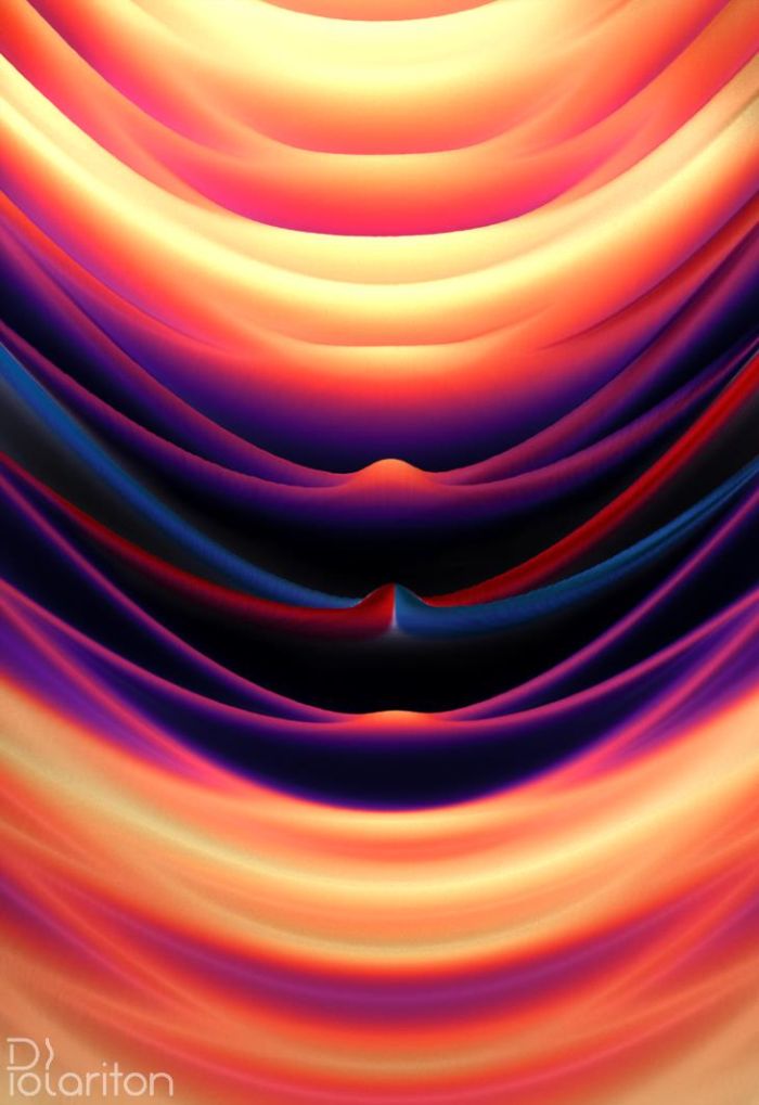 Zależność energii (pionowa oś) od kąta pod którym wychodzi spolaryzowane światło z wnęki anizotropowej optycznej (pozioma oś). (rys. Mateusz Król)